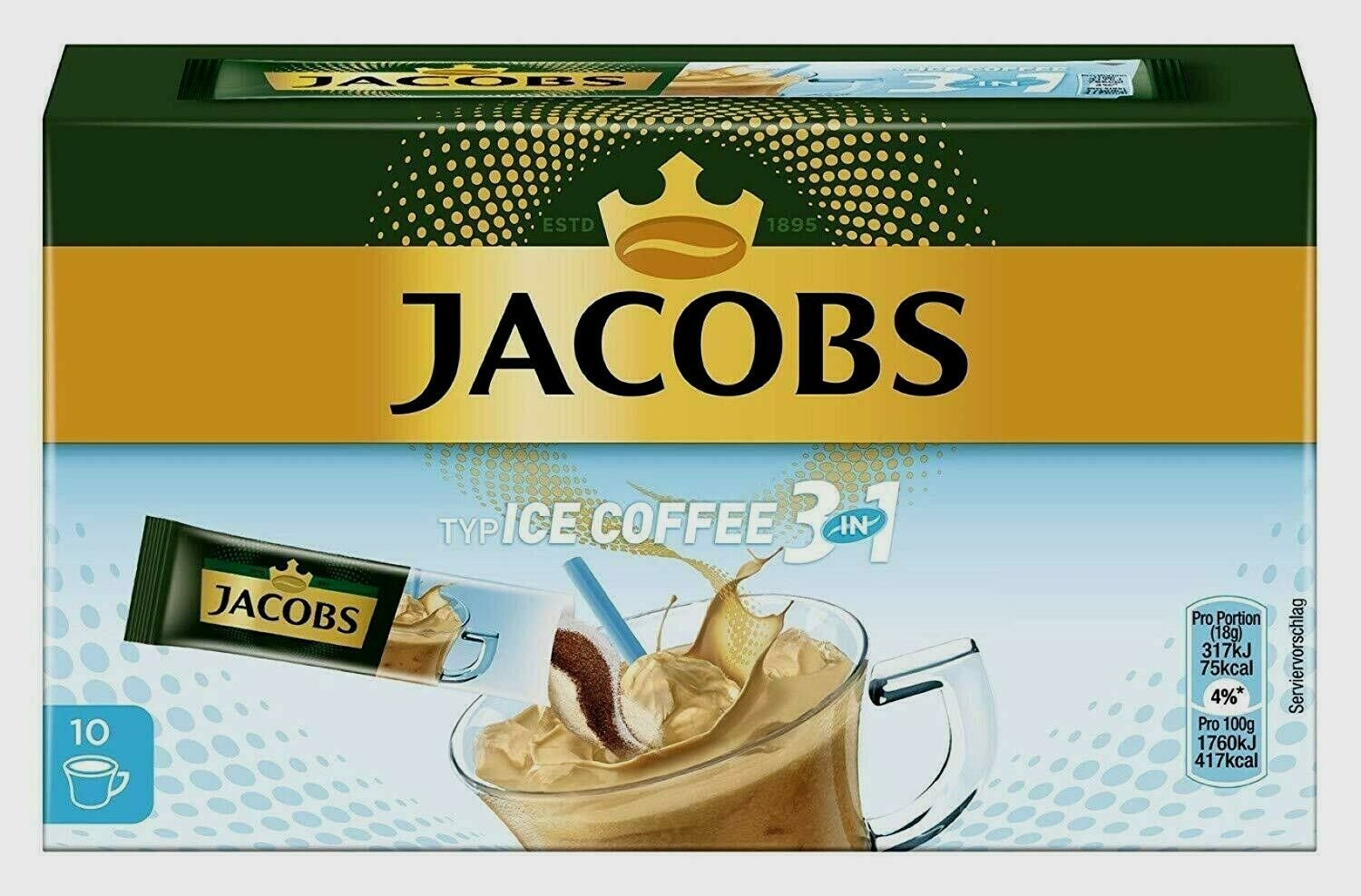 2 Pack JACOBS InstantCoffeeSticks Typ Ice Coffee (3 in 1) from germany