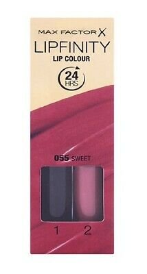 Max Factor LipFinity Lip Colour, 24 hours Long Lasting Lipstick 055 Sweet