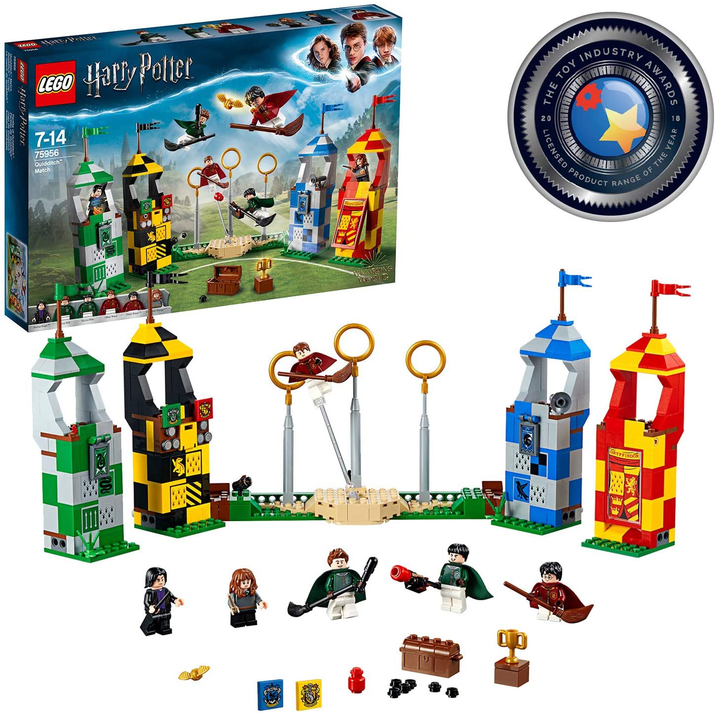 LEGO 75956 Harry Potter Quidditch Match Building Set, am