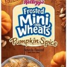 KELLOGG'S FROSTED MINI WHEATS PUMPKIN SPICE FLAVOR CEREAL FAMILY SIZE 22 OZ