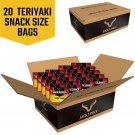 Jack Link’s Beef Jerky 20  Multipack, Teriyaki  .625 oz. Bags – Meat Snack for Lunches,-am