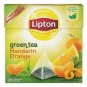 LIPTON Mandarin Orange Flavored Green Tea 40 Silk Pyramid Bags From Europe