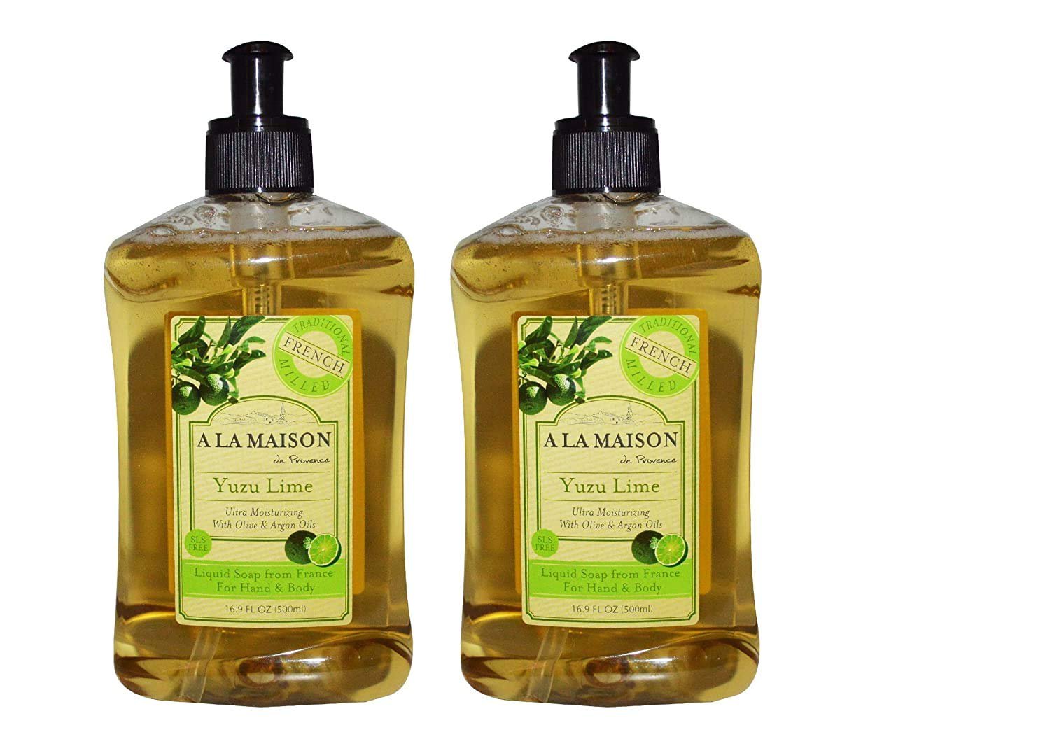A La Maison Liquid Soap, YUIZU LIME (Pack of 2) 16.9 fl. oz. am