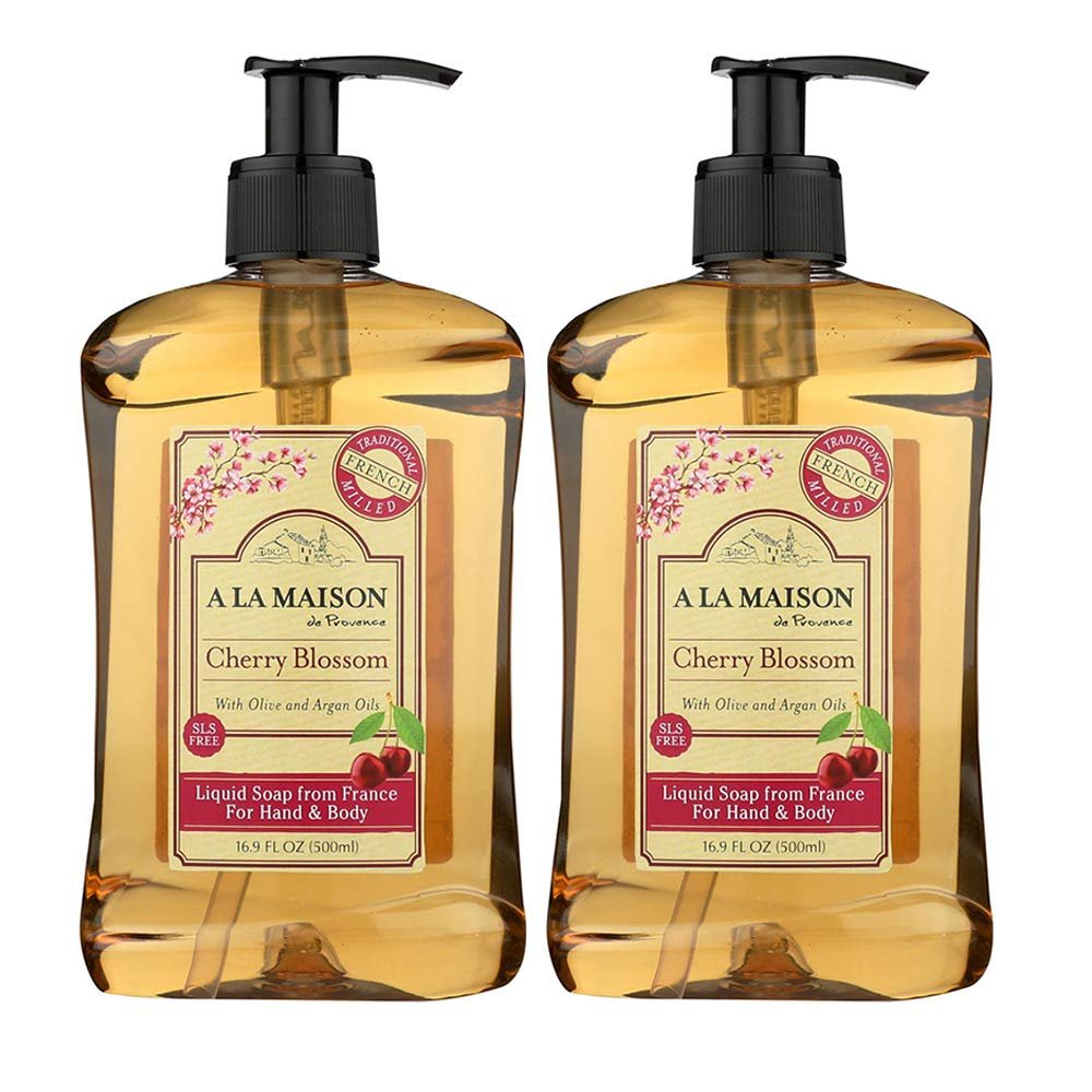 A La Maison Liquid Soap, Cherry Blossom (Pack of 2) 16.9 fl. oz. am