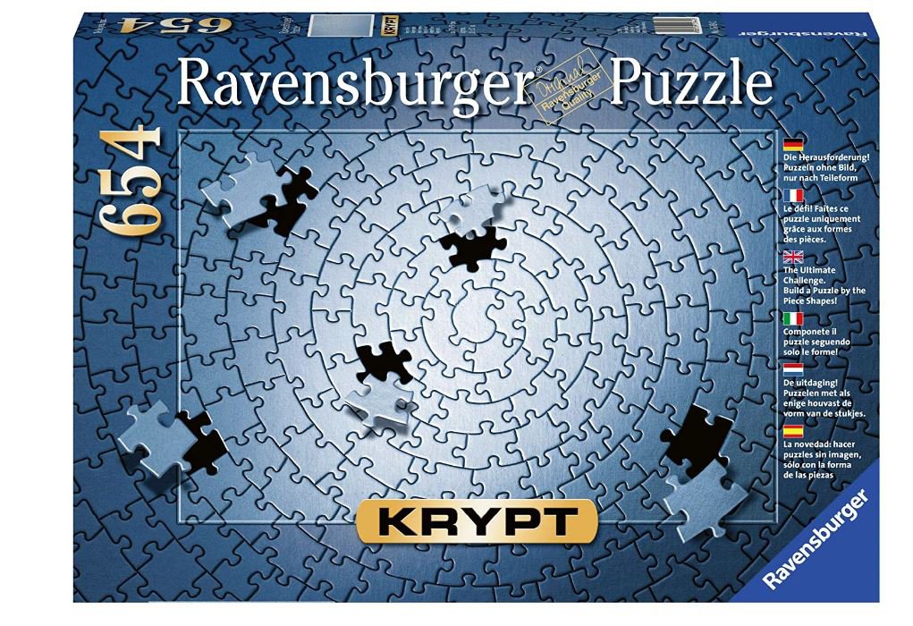 Ravensburger One color Ravensburger Krypt -SILVER - 654 Piece Puzzle   ,Made in  Germany-am