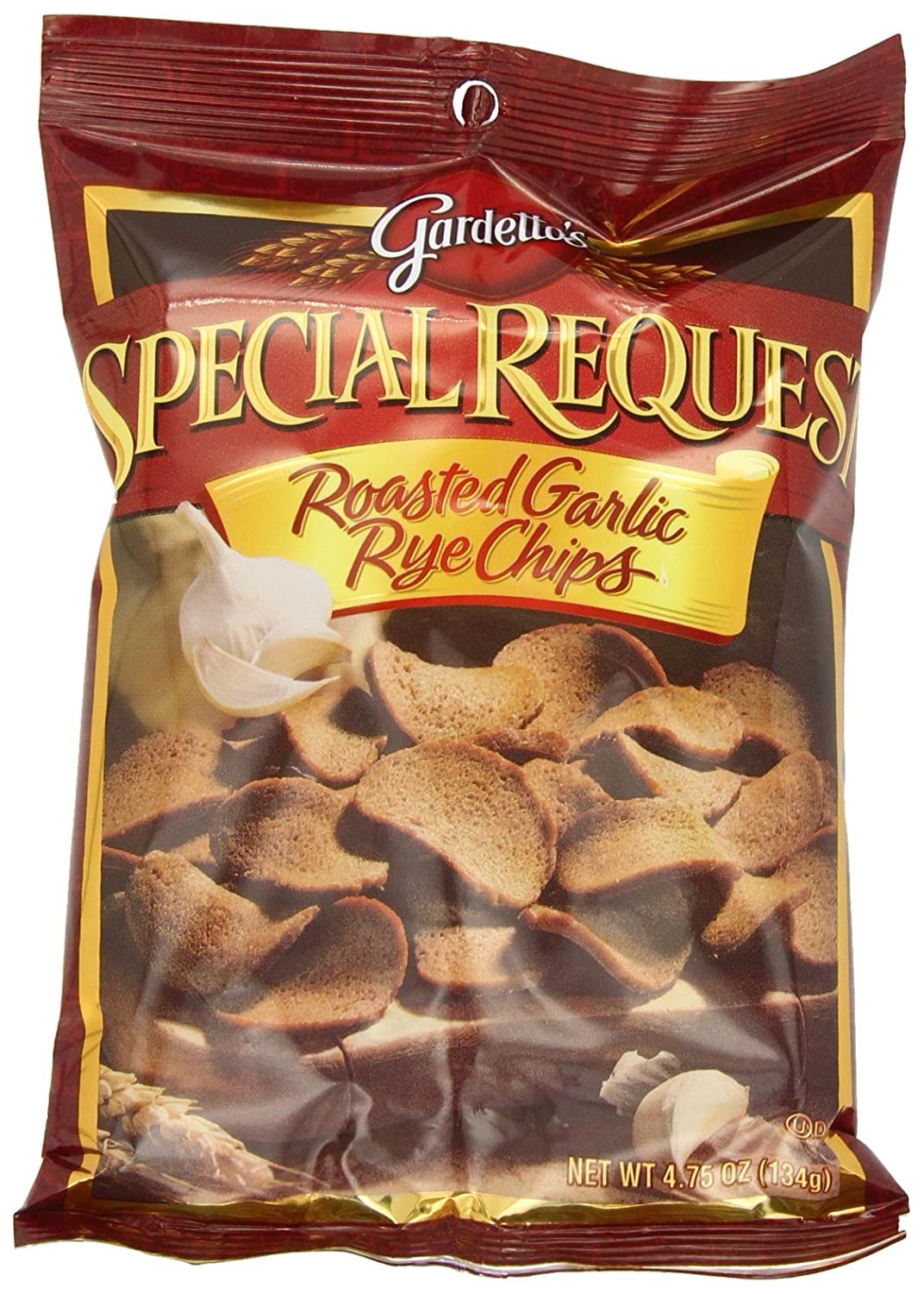 2 Bags Gardetto's Special Request Roasted Garlic Rye Chips Salty Snacks 395 g 14 oz am