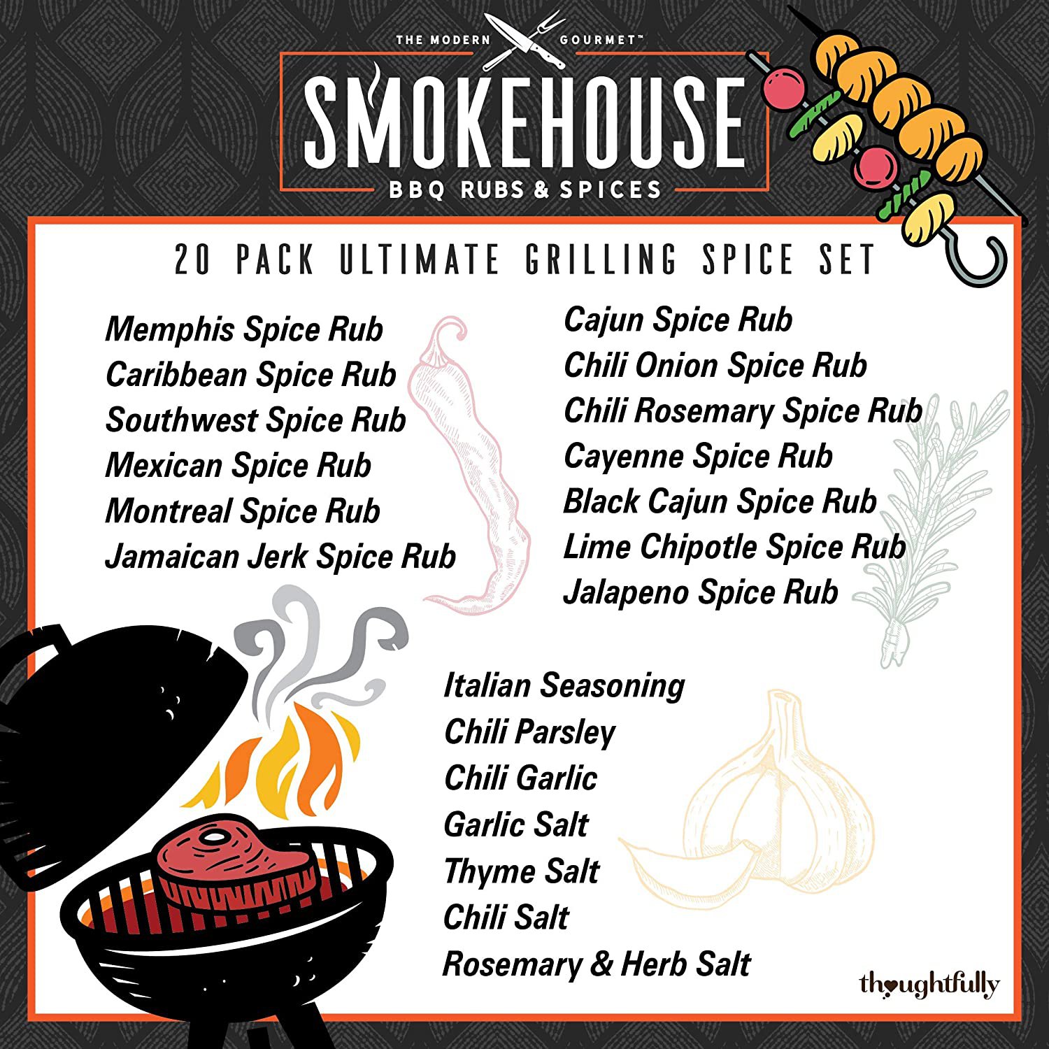 Smokehouse Ultimate Grilling Spice Set, Grill Seasoning Gift Set