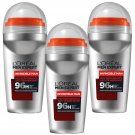 3x 50ml Loreal Men Expert 96 Hours Deodorant Roll-On Invincible Man  anti Transpirant from Germany