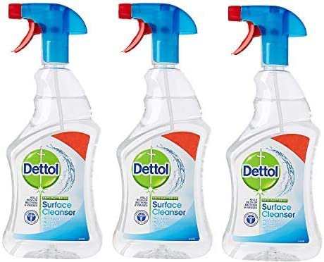 3x Dettol Multi Purpose Antibacterial Surface Cleanser, Bleach and Odor Free
