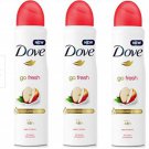 Dove Go Fresh Apple & White Tea Antiperspirant Deodorant Spray, 150ml X 3