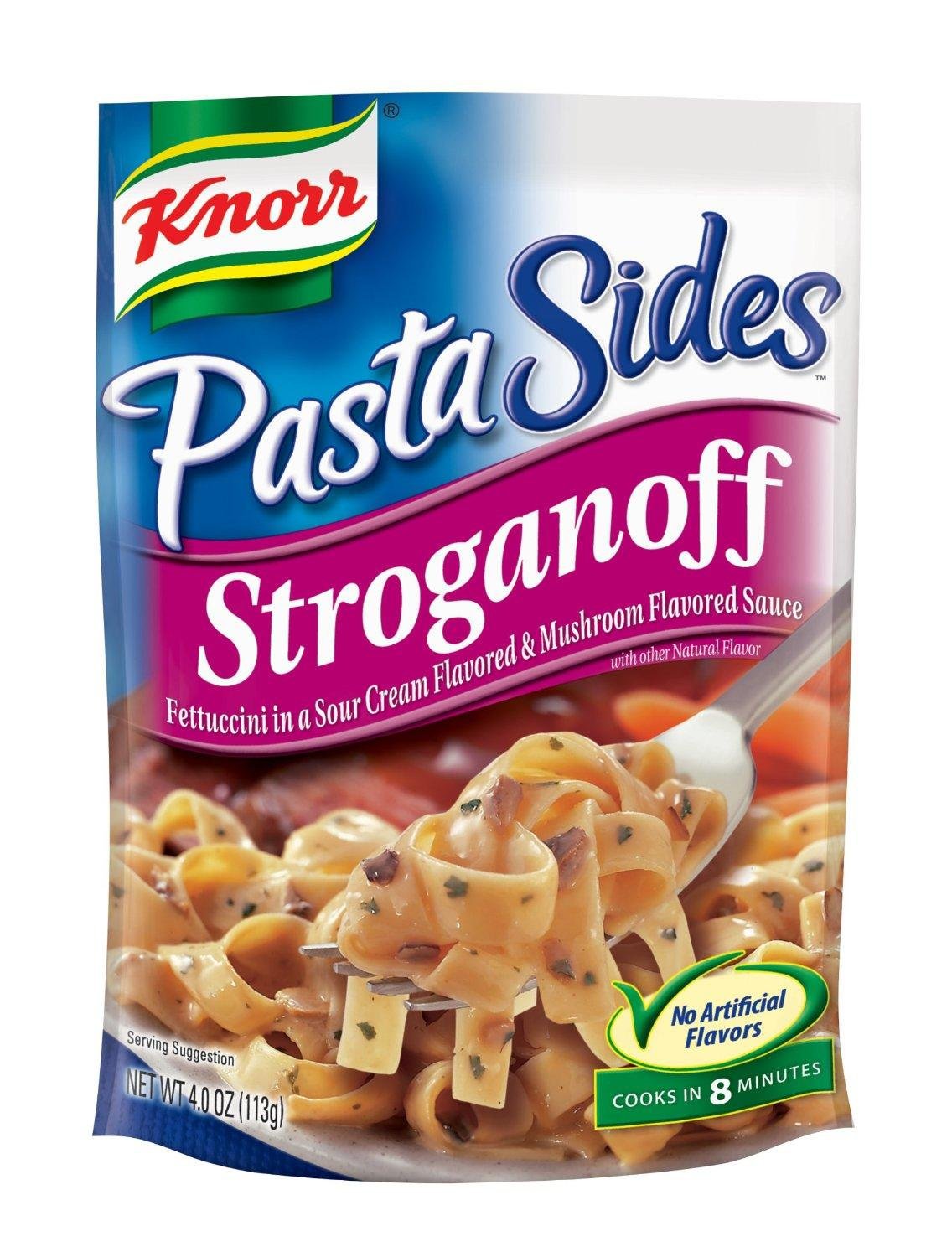 8 Pack  Knorr Pasta Side Dish Stroganoff 4 oz