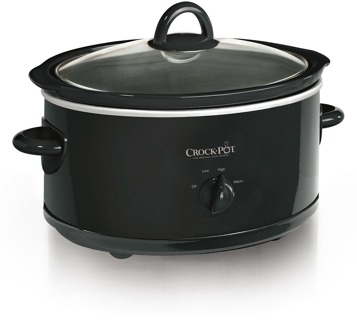 Crock Pot Manual Slow Cooker 7 Quart Black SCV700 B27 Serves 9 People