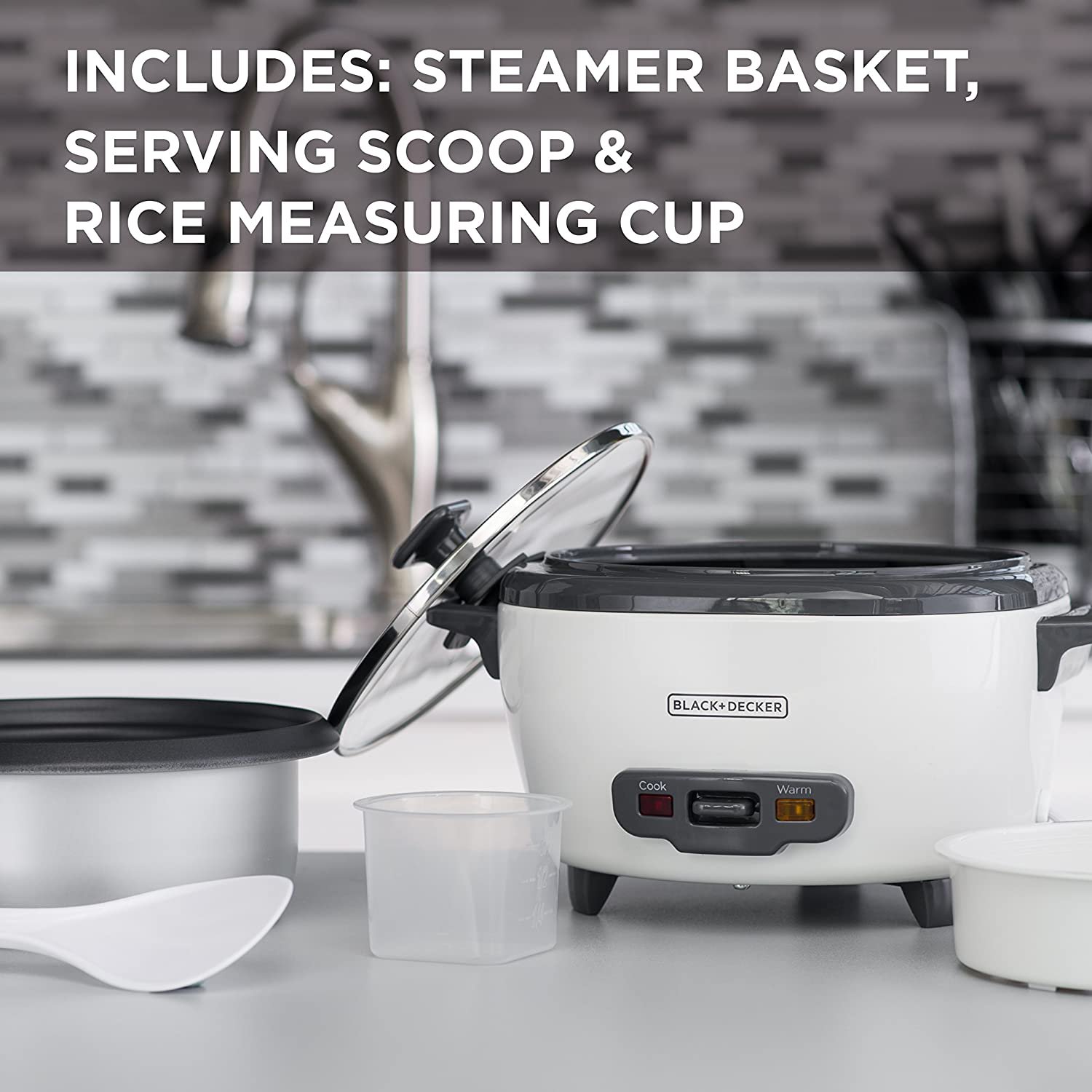 BLACK DECKER RC506 Rice Cooker and Food Steamer, can be used for hotdog