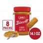 Lotus Biscoff, Cookie Butter Spread, Creamy, non GMO + Vegan, 14.1 oz, Pack of 8