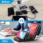 5-Port USB Charging Station Dock & Organizer,Multiple USB Charger for Smartphones, Tablets & Other
