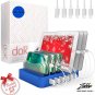 Blue Charging Station 6 USB Fast Ports +6 USB Cables , for Cell Phones, Tablets, and Other