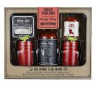 Gift / *Bloody Mary Cocktail Gift Set, Bloody Mary Mix, Celery Salt, Hot Sauce  2 Mason Jar Glasses