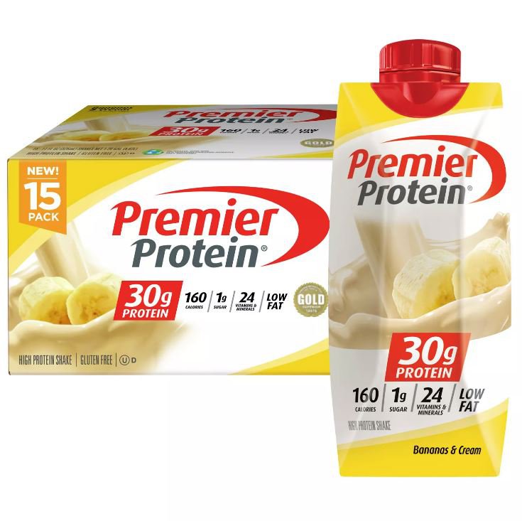Premier Protein High Protein Shake, Bananas & Cream (11 fl. oz., 15 pk.)