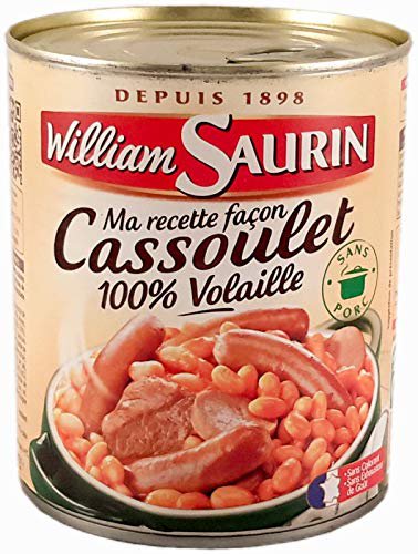 William Saurin 1898 -Cassoulet 100% Volaille 840g -- From France