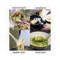CompleteKitchen Cooking Utensil Set, Stainless Steel Cooking Set with Plastic Grip, Set of 14