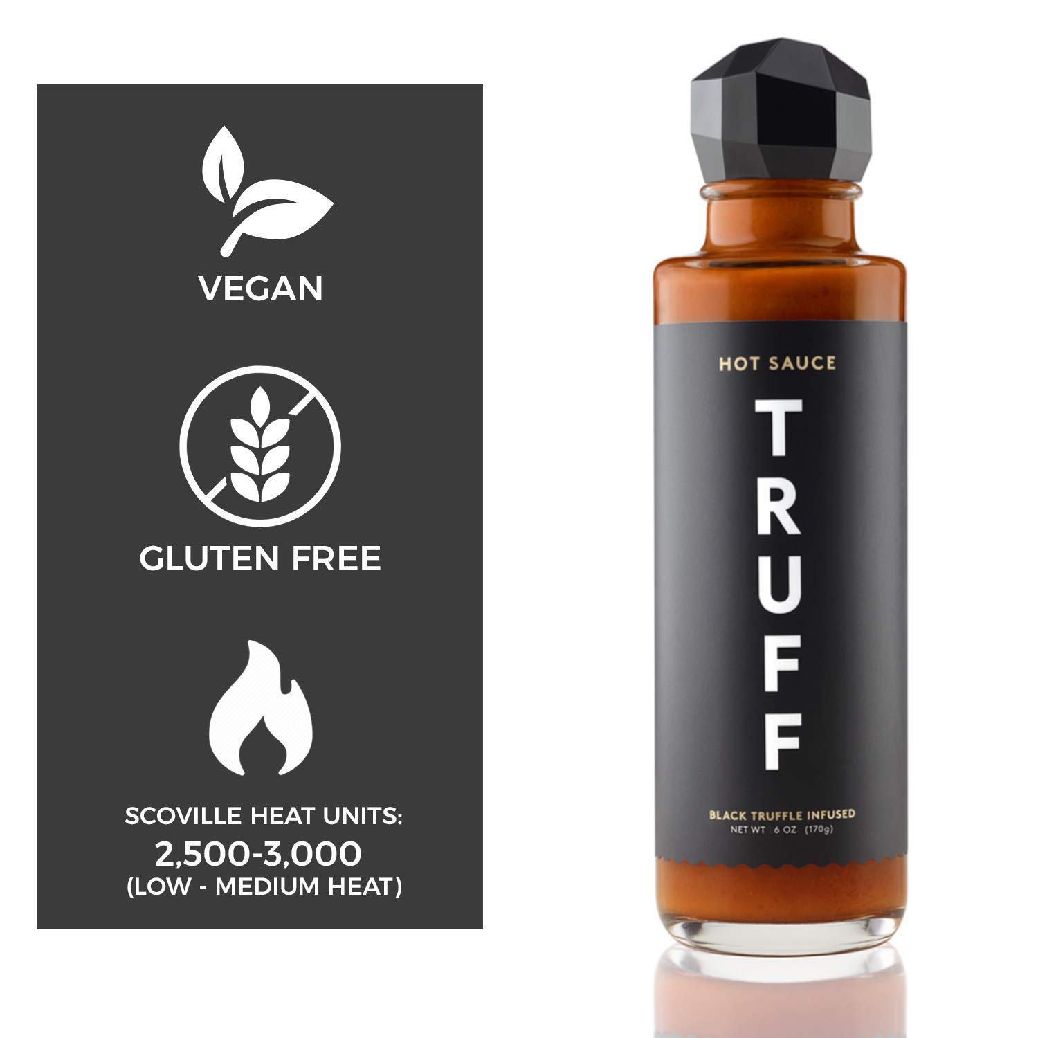 TRUFF Hot Sauce 2Pack Bundle, Gourmet Hot Sauce Set, Black Truffle and