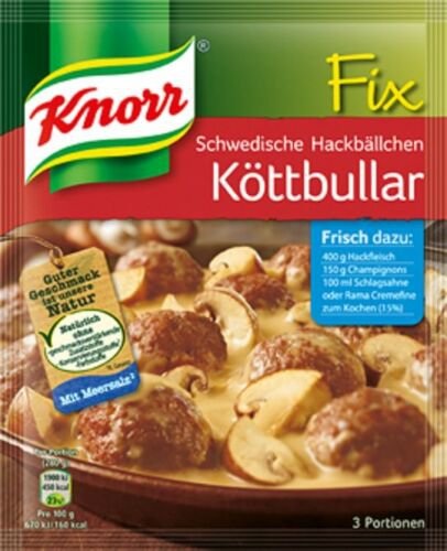 7 X 7 x Knorr Fix For Swedish Meatballs   from Germany