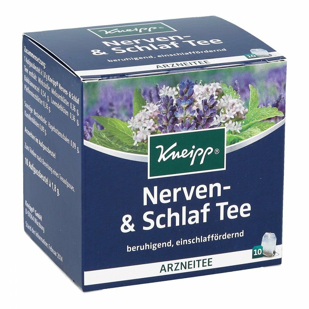2 boxes Kneipp Herbal Tea: nervousness and sleep disturbances Made in Germany