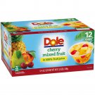 24 Cherry Mixed Fruit Bowl  in 100%  4 Ounce Cups Fruit Juice, 12 Count, X 2- Gluten free
