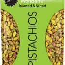 Wonderful Pistachios, No Shells, Roasted & Salted,48Ounce Resealable Bag 2 bags of 24 oz