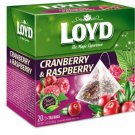 LOYD Cranberry Raspberry tea -3 boxes/ 60 tea bags 3X20 Silk Pyramids made in Europe LOYD Cranberry Raspberry tea -3 boxes/ 60 tea bags 3X20 Silk Pyramids made in Europe
