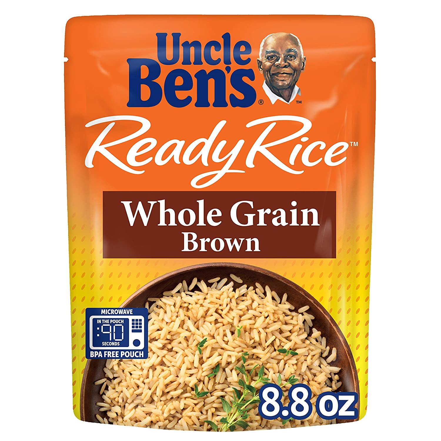 UNCLE BEN’S Ready Rice Whole Grain Brown 8.8 Ounce (Pack of 12)