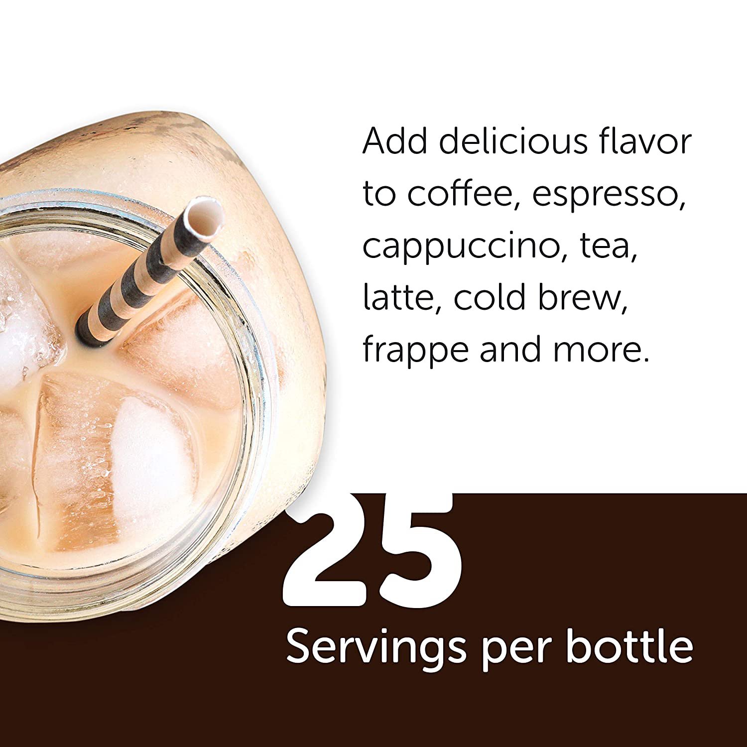 2X Skinny Syrups S'mores, Sugar Free Coffee Flavoring Syrup,2x750ml