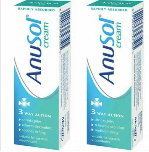 Anusol hemorrhoids Fast acting 3 way action (Piles) Treatment Cream 43g