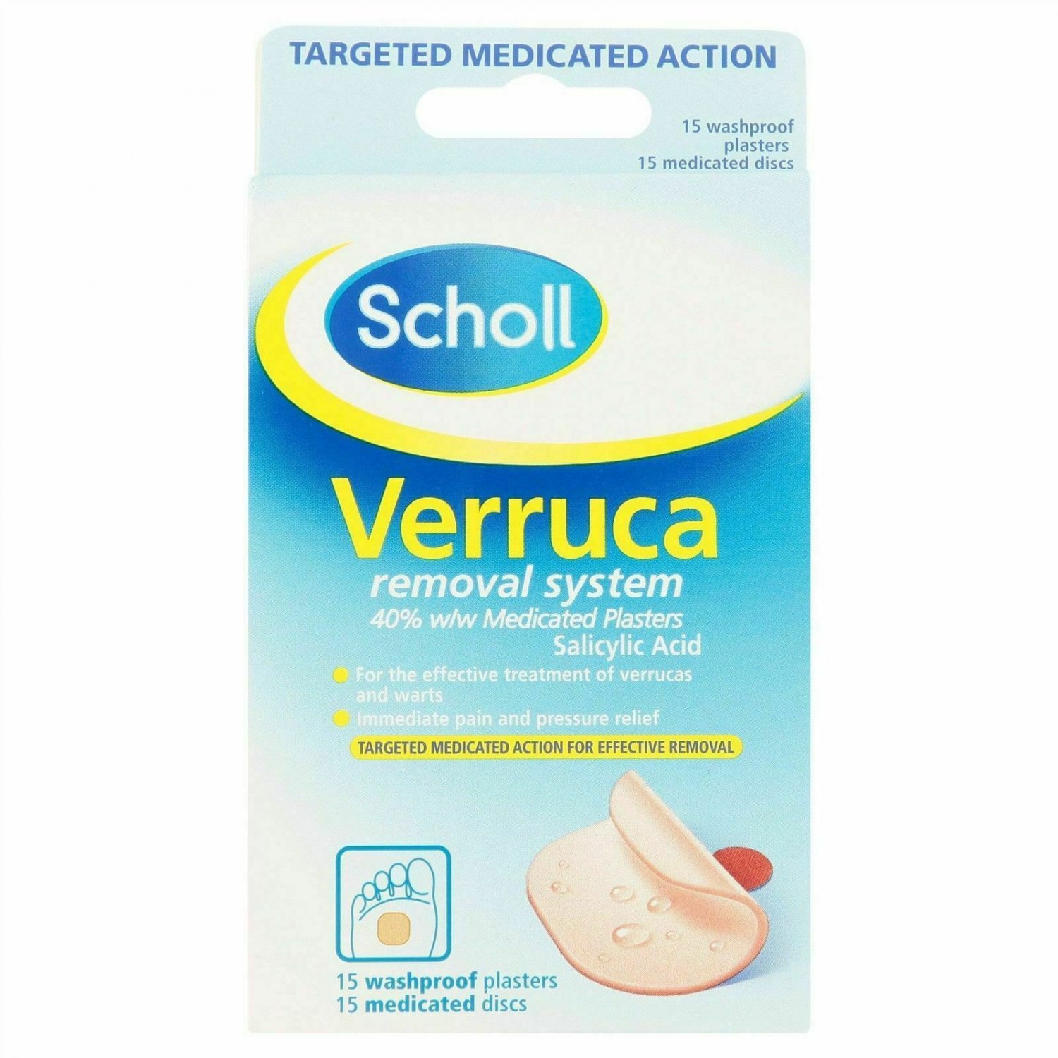 Scholl Verruca Removal System - 15 Plasters /2 boxes