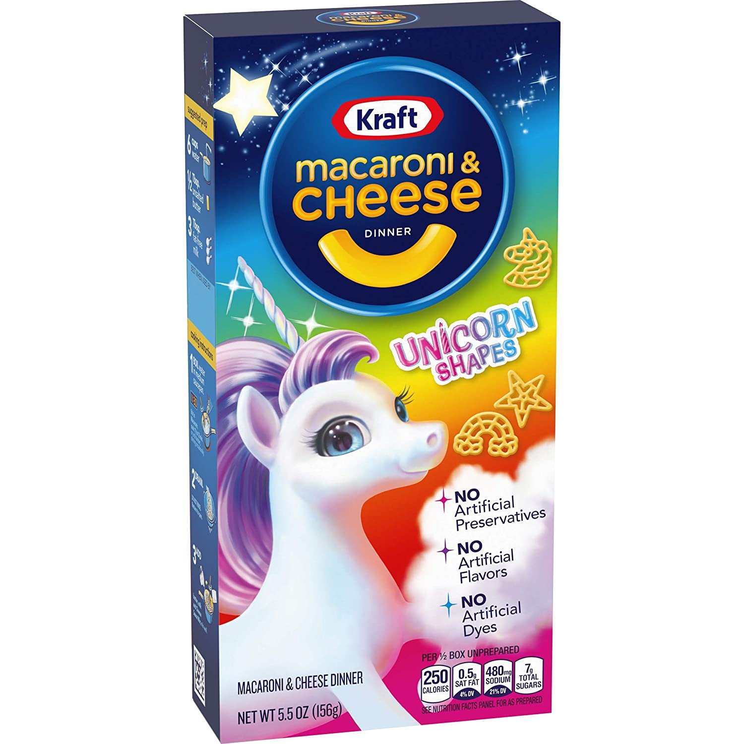 8 Kraft Unicorn Shapes Macaroni and Cheese Meal (5.5 oz Boxes, Pack of 12) From canada