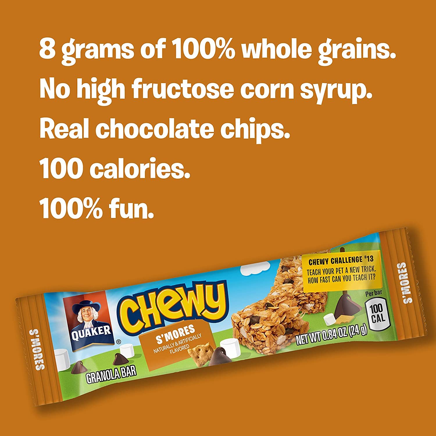 Quaker Chewy Anddipps Variety Pack 58 Packs For School And On The Go