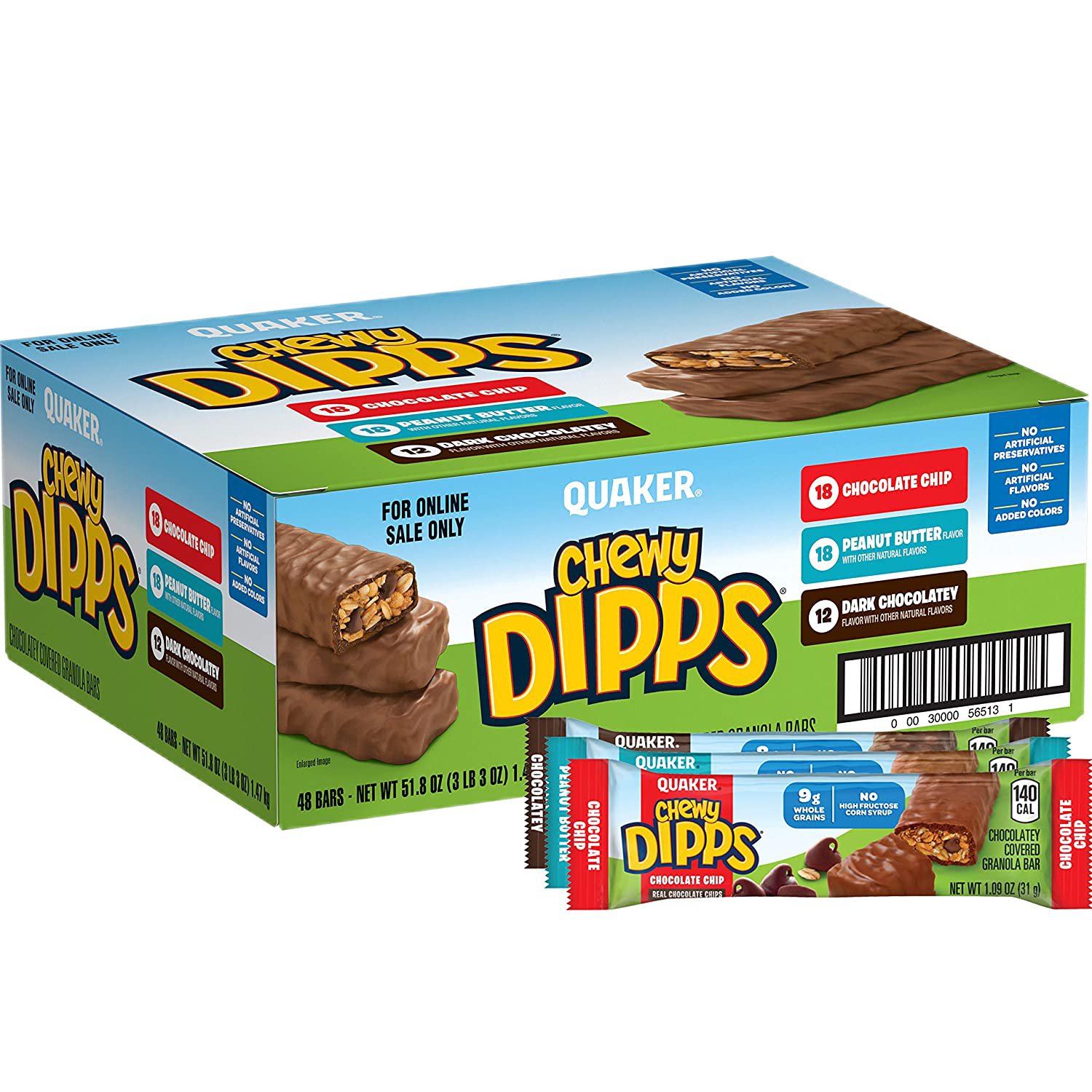 Quaker Chewy Dipps Variety Pack For School And On The Go