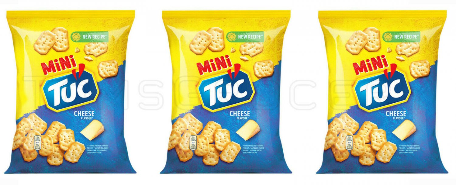 TUC Mini Cheese Flavor Crackers Pretzels Crisps Beer Snacks 3 x 100g 3.5oz From Europe