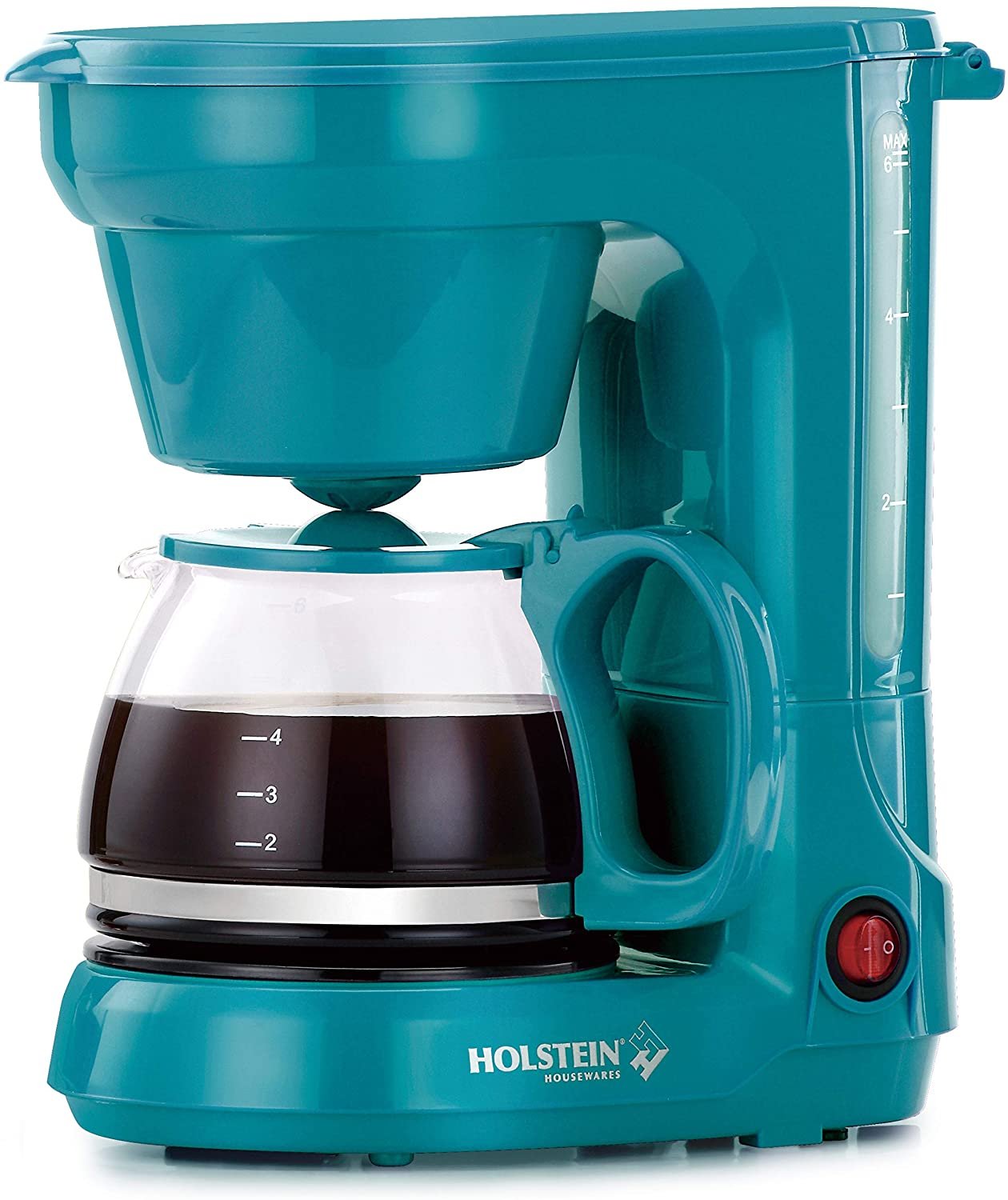 Pop Color Decor Housewares, 5Cup Coffee Maker, Red, Mint, Teal