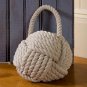 Nautical Rope Knot Cotton Door Stop, Ivory Door stop
