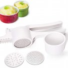 3.Disk Potato Ricer, Fruit and Vegetables Masher Food Ricer Large Capacity...