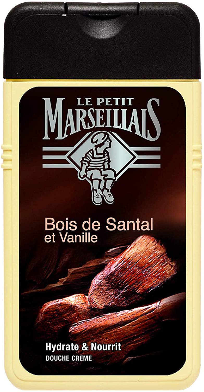 2X Le  Petit Marseillais-( Sandalwood Vanilla,)- Men Shower gel 250 ml From France