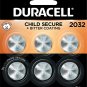 Duracell - 2032 3V Lithium Coin Battery - with Bitter Coating - 6 Count