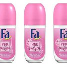 Fa Pink Passion 48 Hours protect deodorant  roll-on 3 x50ml- Made in Germany Ship from USA