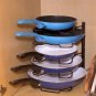 Kitchen Cabinet Pantry Pan and Pot Lid Organizer Rack Holder, Bronze