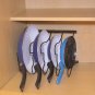 Kitchen Cabinet Pantry Pan and Pot Lid Organizer Rack Holder, Bronze