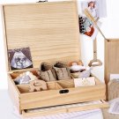 Baby's First Year Memory Library Baby Keepsake Box Wooden -Gift for New Mom- shower Birthday