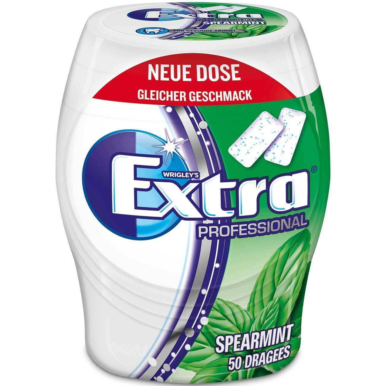 Wrigley's EXTRA White Professional SPEARMINT Chewing gum 100pc 2X50
