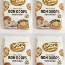 4 x BON CHANCE Mushroom Flavor Oven Baked Bread Crisps Snacks Bites 70g -From Europe 4 x BON CHANCE Mushroom Flavor Oven Baked Bread Crisps Snacks Bites 70g -From Europe