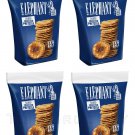 ELEPHANT Baked Squeezed Pretzels with Sesame Seeds Crackers Snacks 4 x 80g -From Europe ELEPHANT Baked Squeezed Pretzels with Sesame Seeds Crackers Snacks 4 x 80g -From Europe